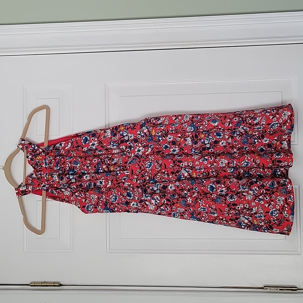 Loft Outlet Red Floral Dress